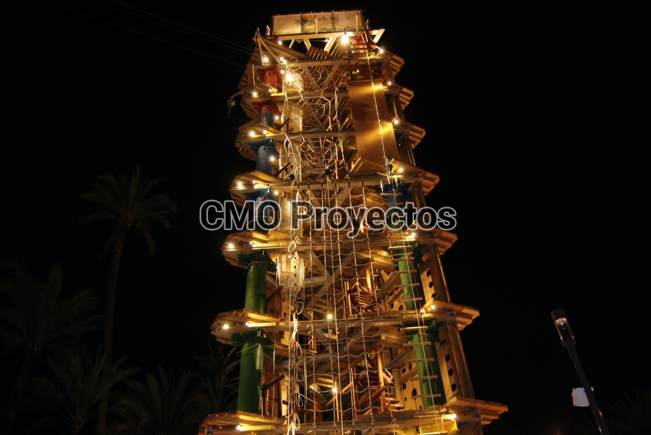 Night lighting en Parque Multiaventura CMO Proyectos